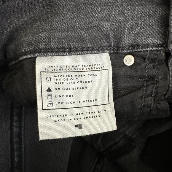 AYR The Riser Jet Black Skinny Jeans 24 x 26 #7948 - Picture 8 of 12